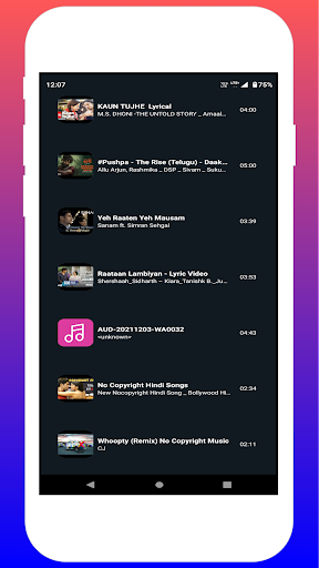 Digital Music Player Screen 2