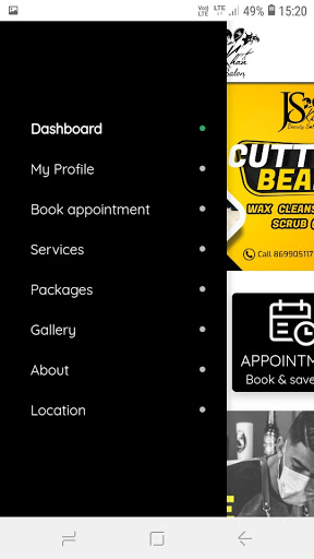 JS Khan Salon Screen 2