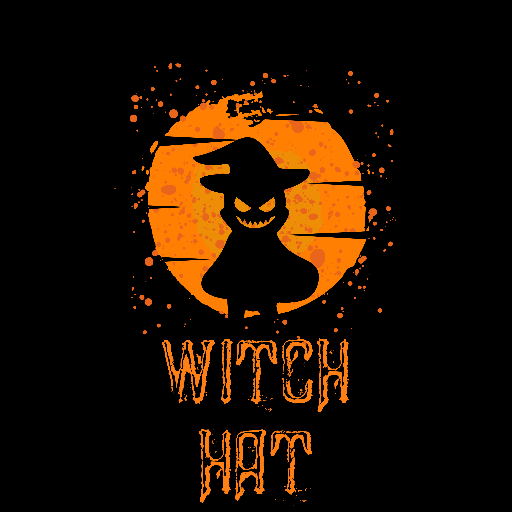 Witch hat matching puzzle