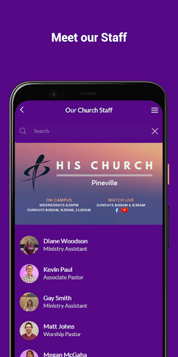 His Church Pineville Screen 2