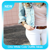 Chic White Cute Outfits Ideas icon