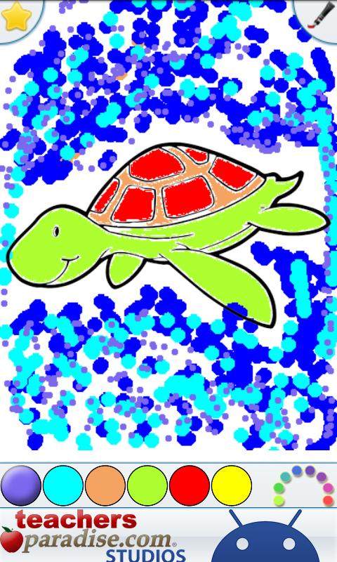Android application Reptiles Coloring Book & Game screenshort