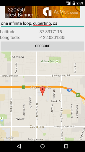 GeocodeIt Screen 2