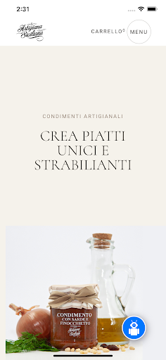 Android application ARTIGIANA SICILIANA screenshort