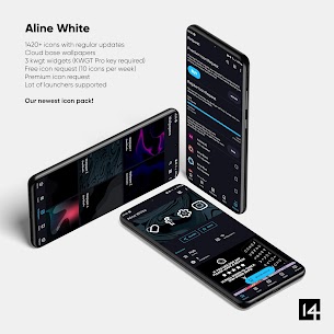 Aline White linear icon pack v1.6.4 MOD APK (Premium Unlocked) 2