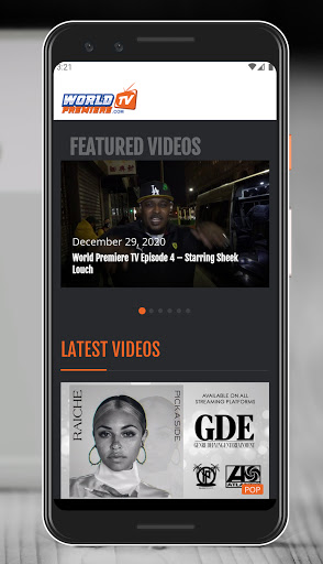 Android application World Premiere TV screenshort