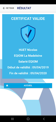 EQIOM Contrôle Sécurité Screen 2