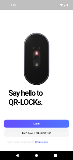 Android application QRLOCK screenshort