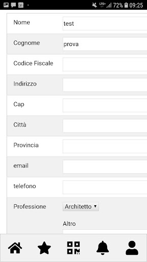 Android application Infoprogetto screenshort