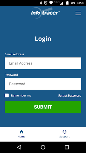 Android application Infotracer screenshort