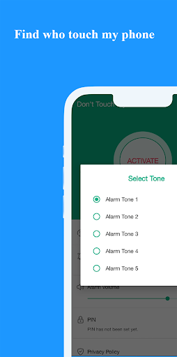 Screenshot of Don't Touch My Phone: Alarm
