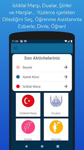 Android application İstiklal Marşı Ezberle Dinle screenshort