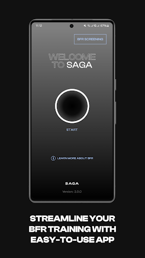 SAGA Fitness Screen 2