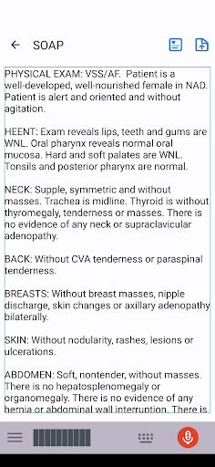 CScription (VEMR) Screen 3
