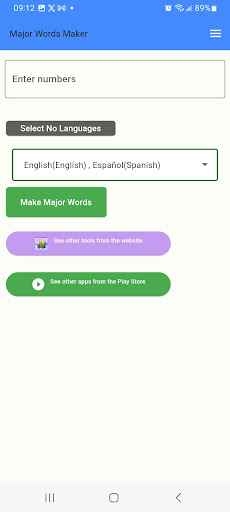 Major Words Maker Screen 3