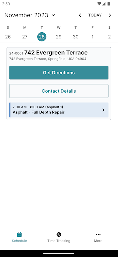 Android application OneCrew screenshort