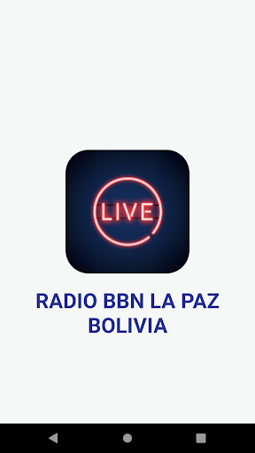 Android application Radio BBN La Paz Bolivia screenshort