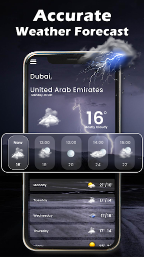 Android application Weather- Live Weather Forecast screenshort