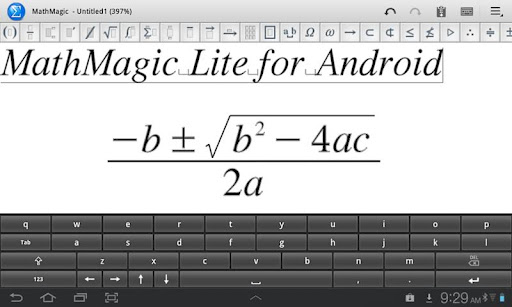 Android application MathMagic Lite screenshort