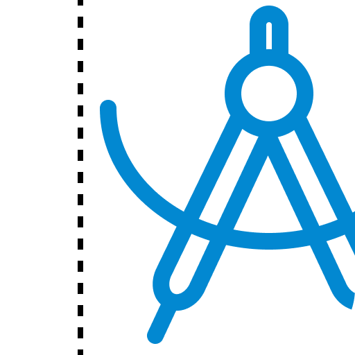 Optometry eye distance measure logo