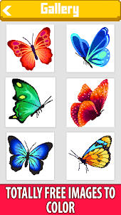 Butterfly Pixel Art Color Draw
