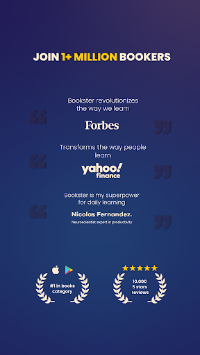 Screenshot of Bookster: Books in 15 Minutes