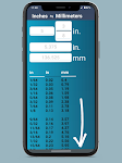 screenshot of Inches and Millimeters