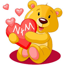 Icon image Sticky teddy bear love heart