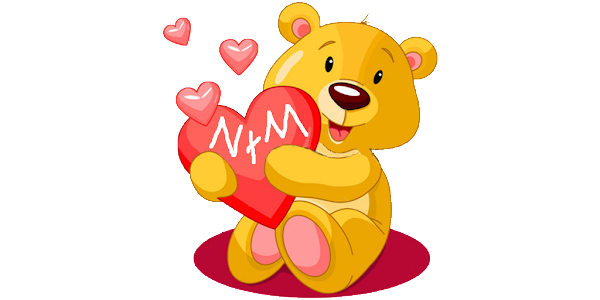 Teddy Bear Heart Sticker by Mister O'Lui for iOS & Android