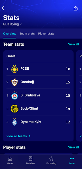 Champions League Official UI shots 6