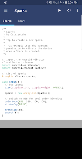 Android application APDE - Android Processing IDE screenshort