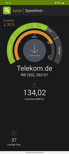Android application kyago - more than a speedtest screenshort