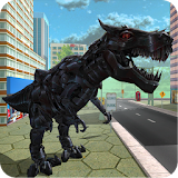 Futuristic Robot T-Rex 3D icon