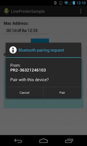 Android application Line Print Service screenshort