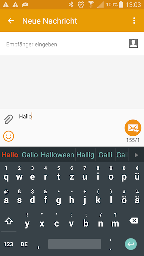 Android application German for Smart Keyboard screenshort