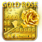 Diamond Gold Luxury Rose Keyboard Theme icon