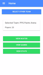 Team Hockey Stats Mobile