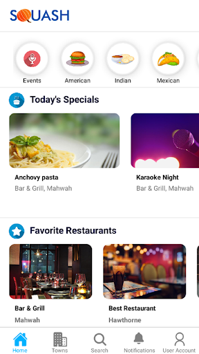 Squash Local Eats Screen 2