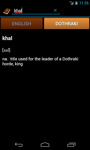 Dothraki Dictionary