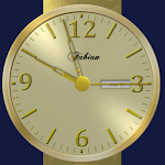 Cover Image of Download Gold Analog Clock  APK
