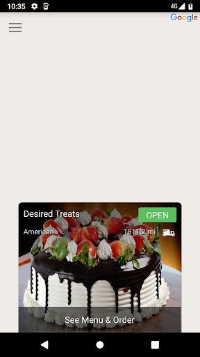 Desired Treats Screen 2