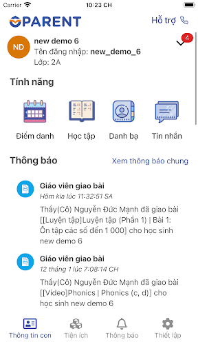 OLM Phụ huynh Screen 3