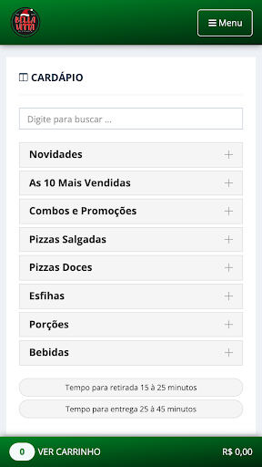 Bella Vitta Pizzaria Screen 2