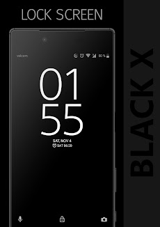 BLACK X Xperia Themeのおすすめ画像2