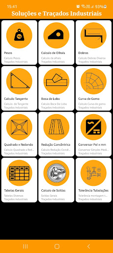 Android application Traçados e Soldas Industriais screenshort