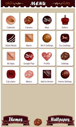 Chocolate Love Theme +HOME Screen 3