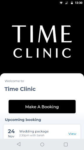 Android application Time Clinic screenshort