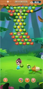 Bubble Shooter Fruits Girl