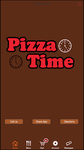 Android application Pizza Time screenshort