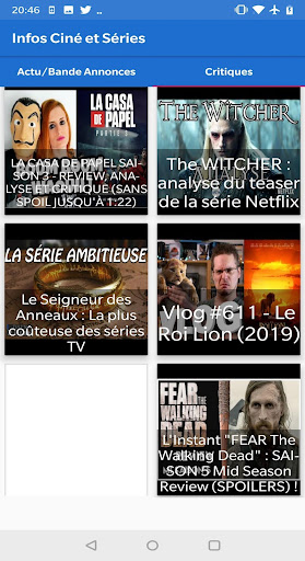 Infos Cinéma et Séries en Vidé
